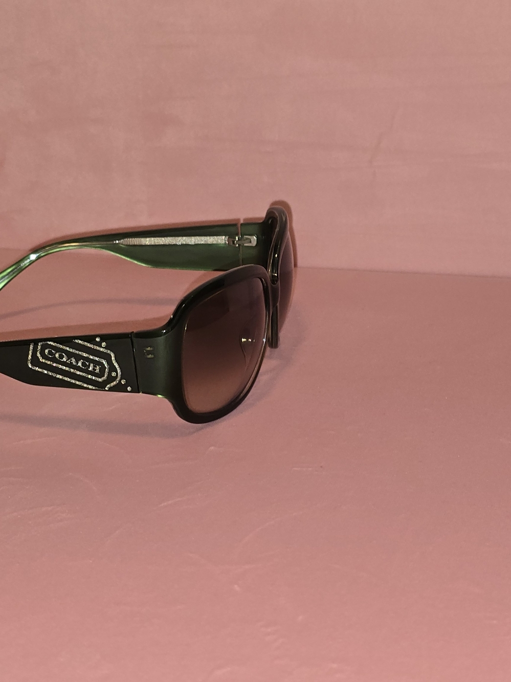 Coach Green Sunglasses with Logo - Picture 8 of 9